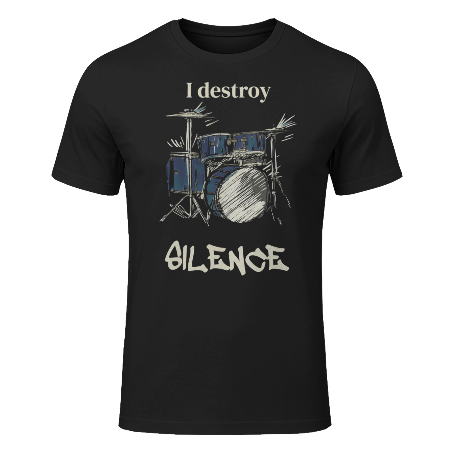 Drum kit destroys the silence
