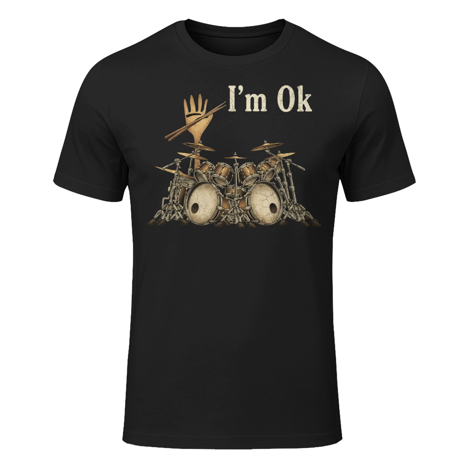 Drum I_m Ok Wooden Hand