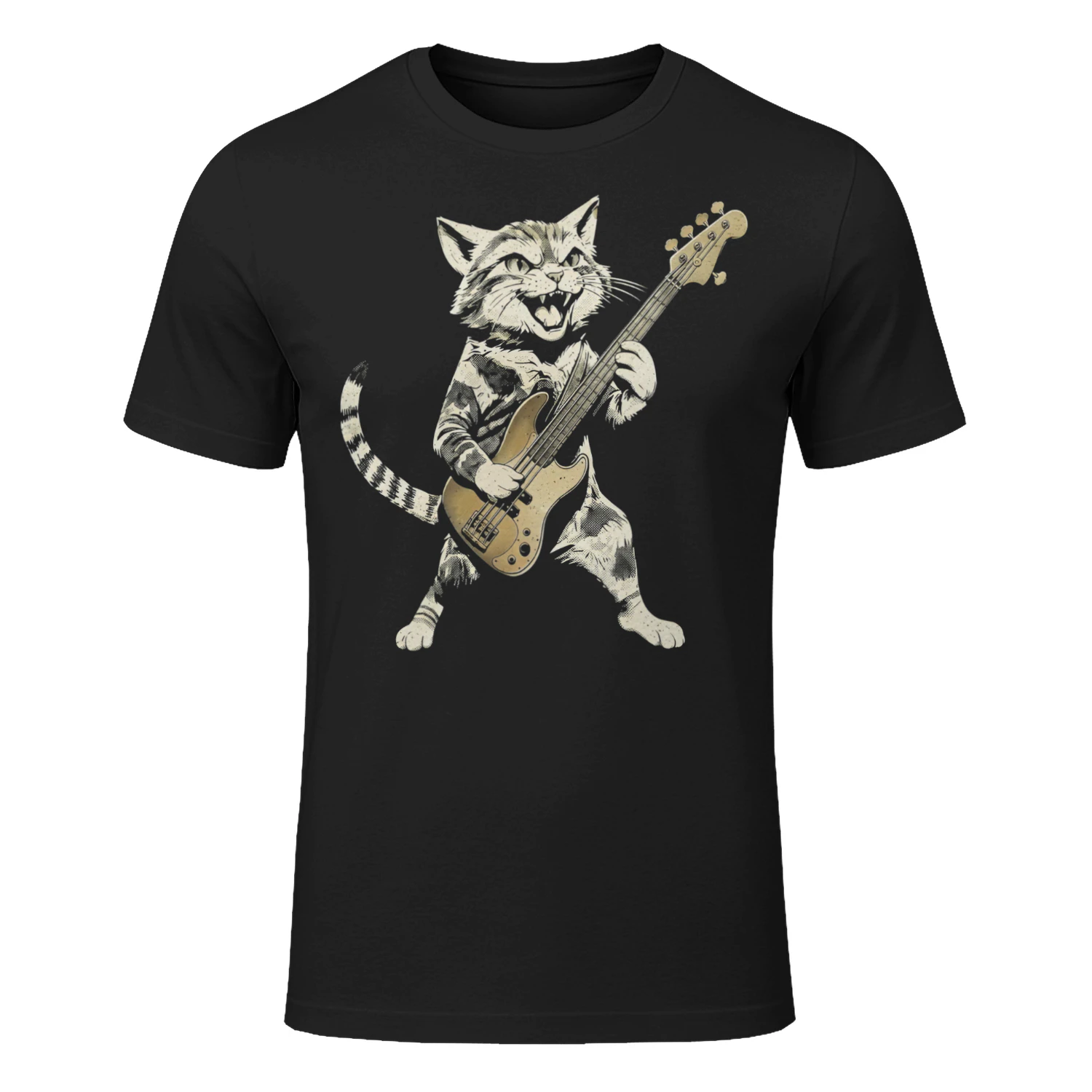 Bass Rockin_ Cat Print