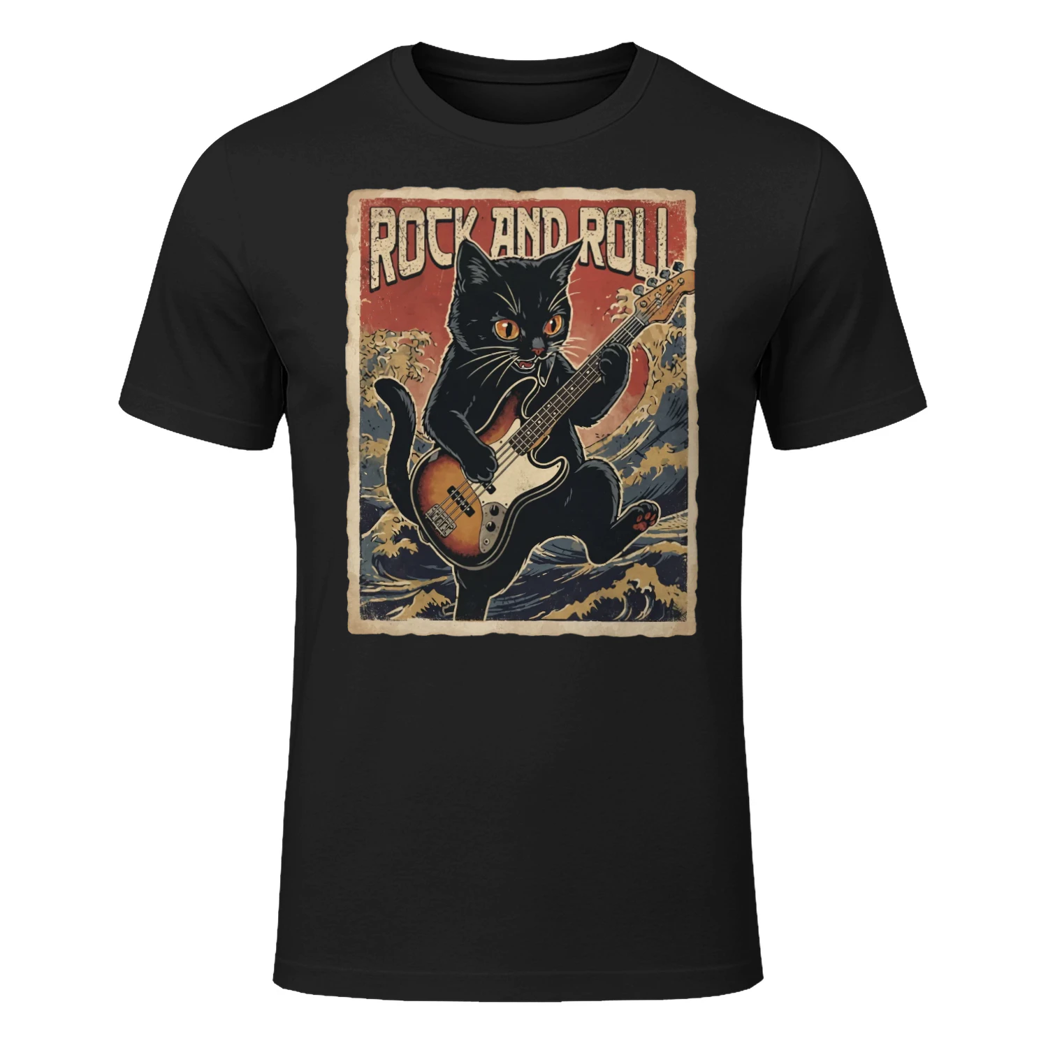 Bass Cat Rock And Roll