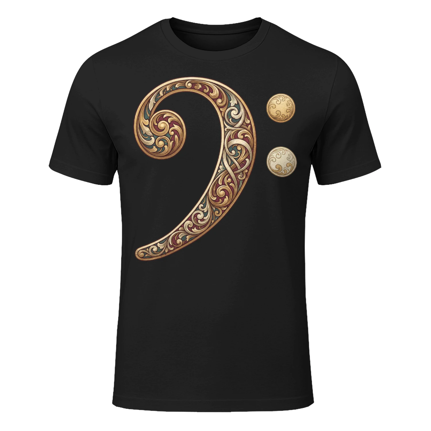 Bass Baroque Bass Clef Artistic Tee