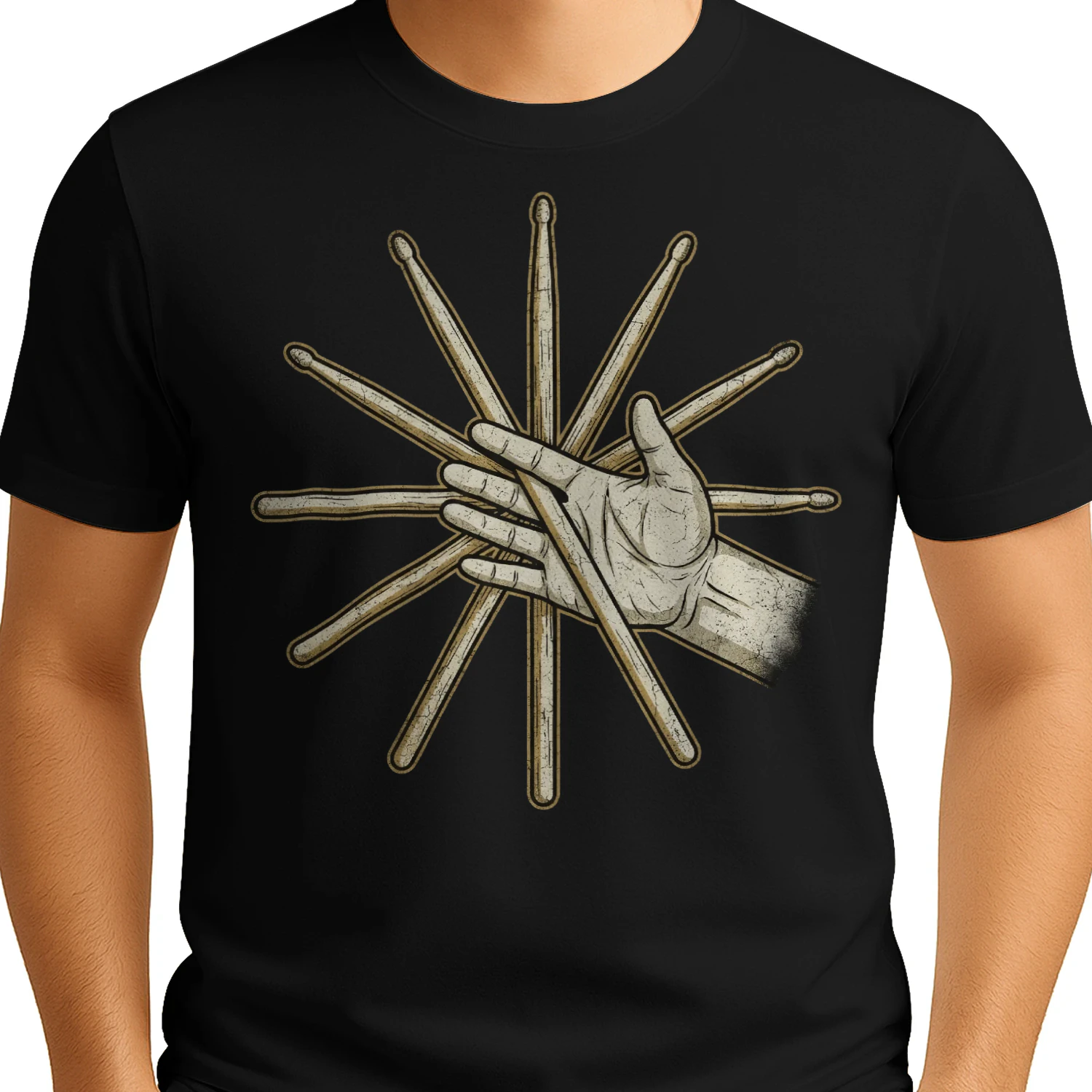 Drum Sticks Starburst Hand