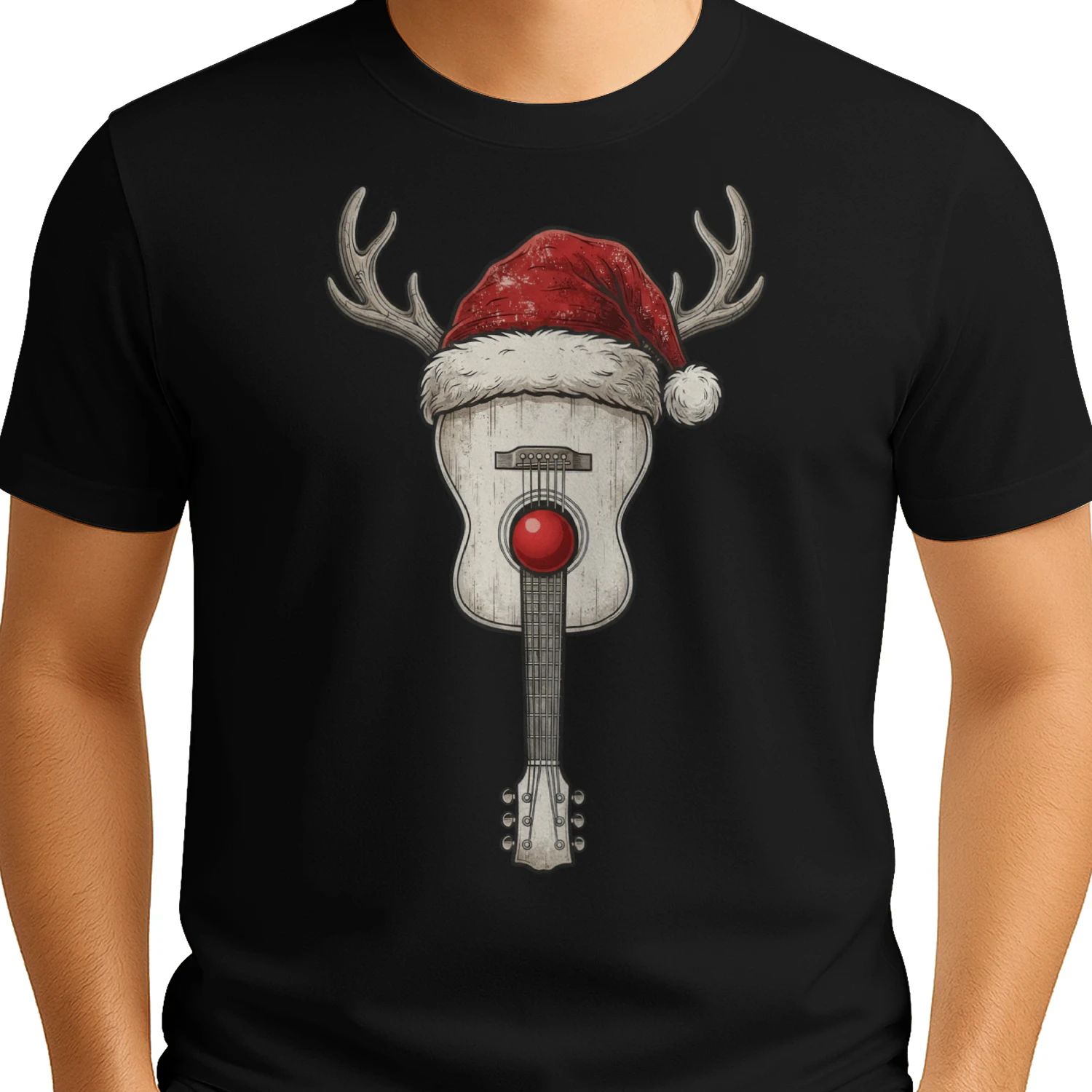 Christmas Guitar Rudolph Reindeer