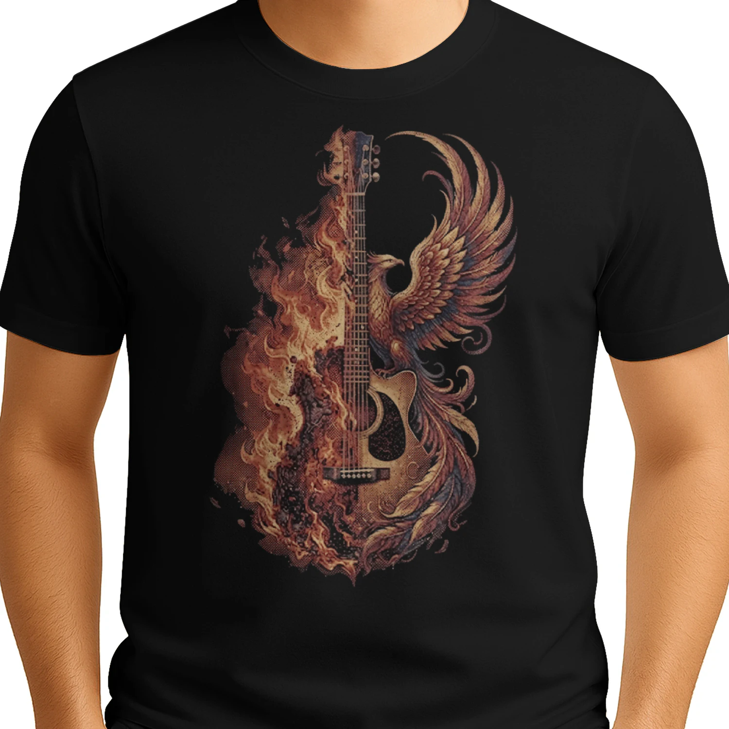 Guitar Phoenix Fire Acoustic Guitar