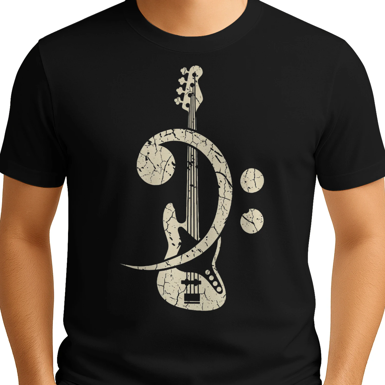 Bass Vintage Bass Clef Guitar