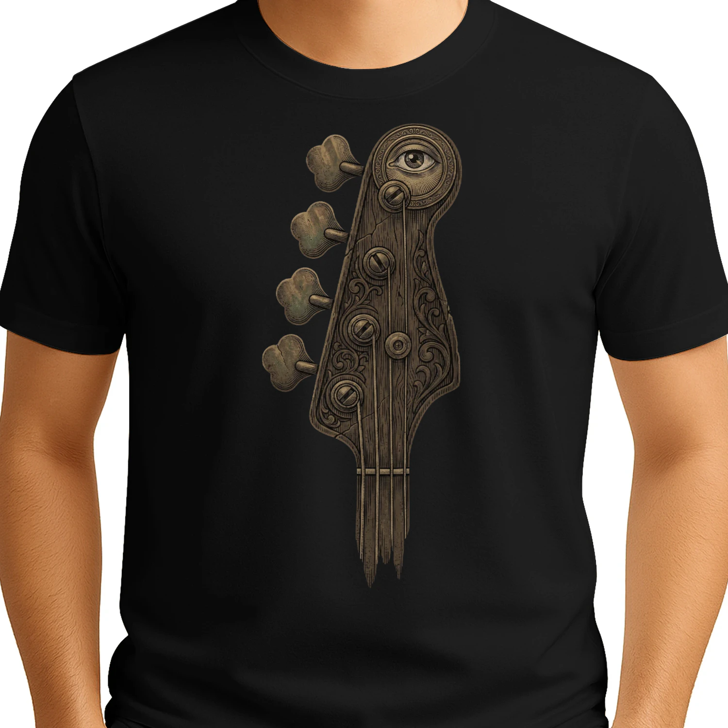 Bass Mystic Eye Bass Headstock