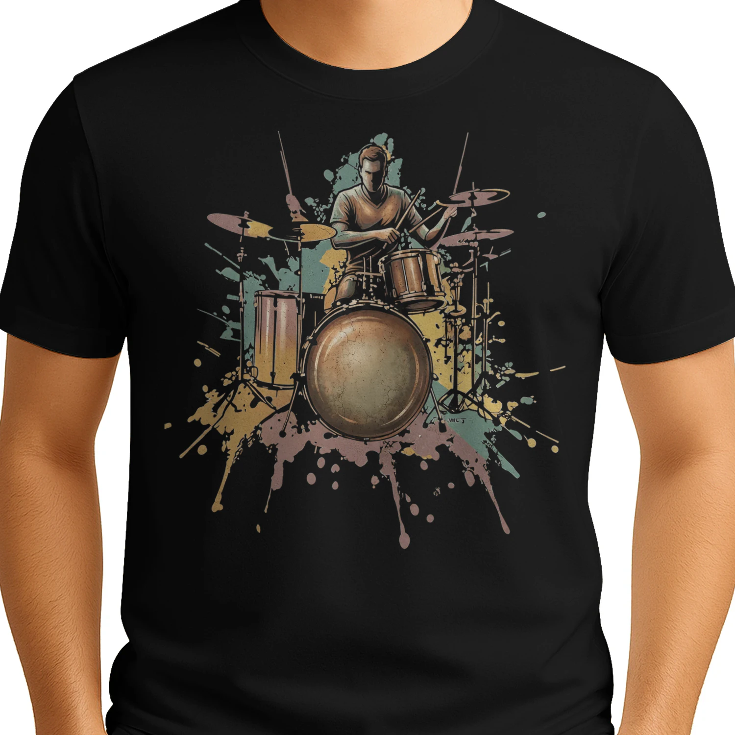 Drummer Splatter Art
