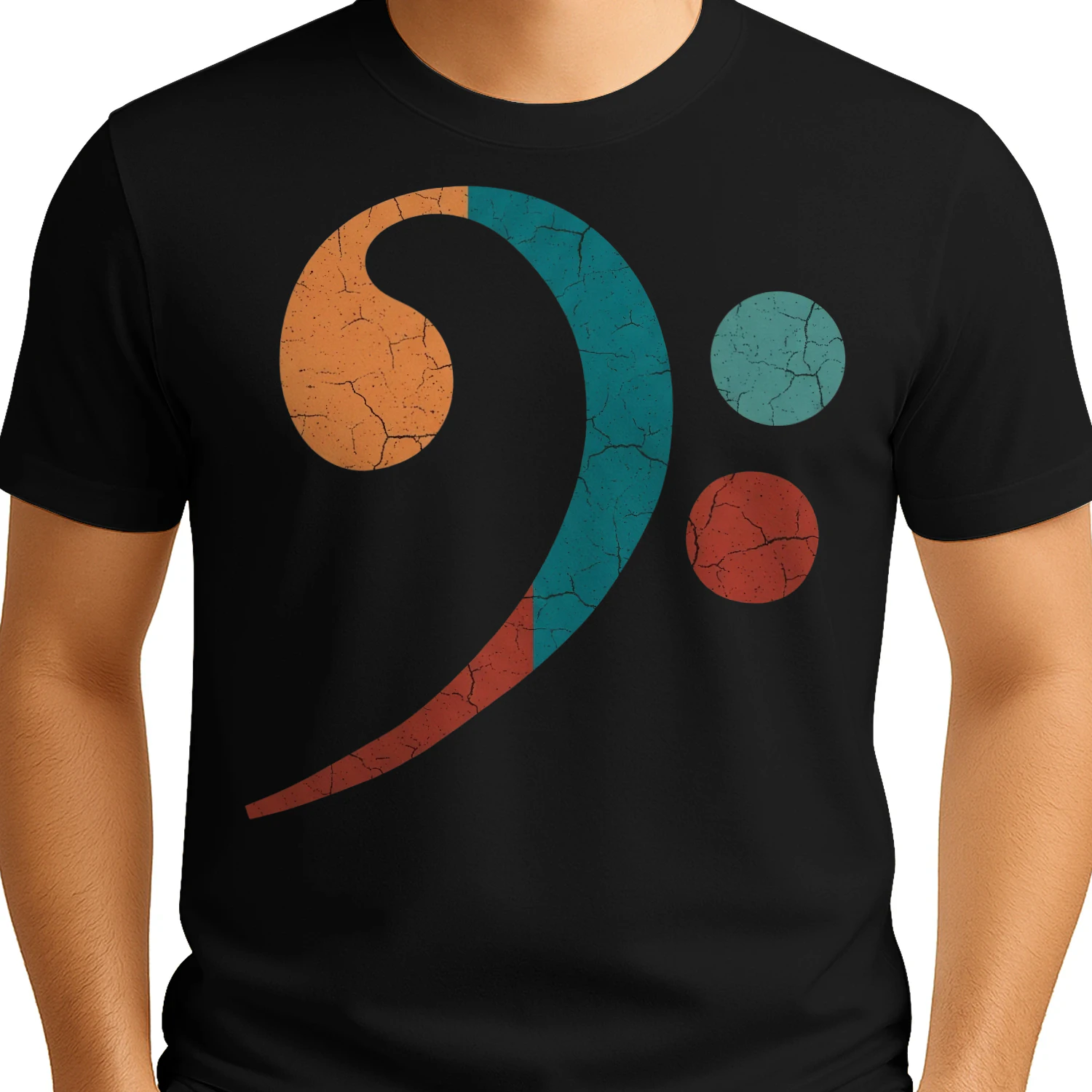 Bass Clef Vintage Art