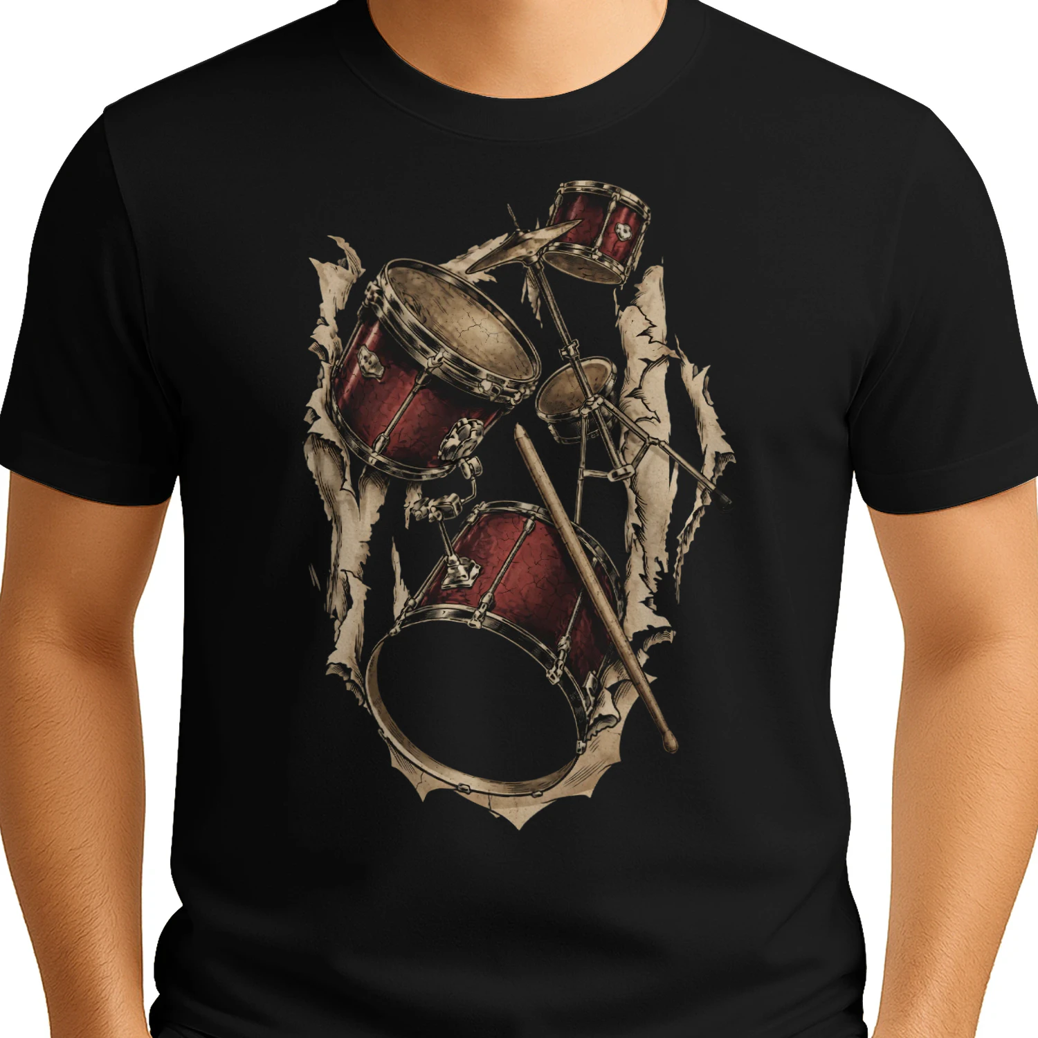 Drum Ripped Paper Breakout