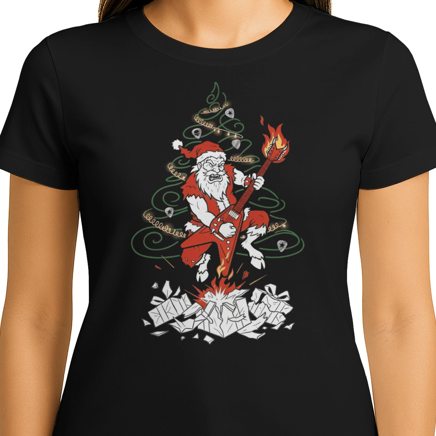 Christmas Guitar Rock Santa