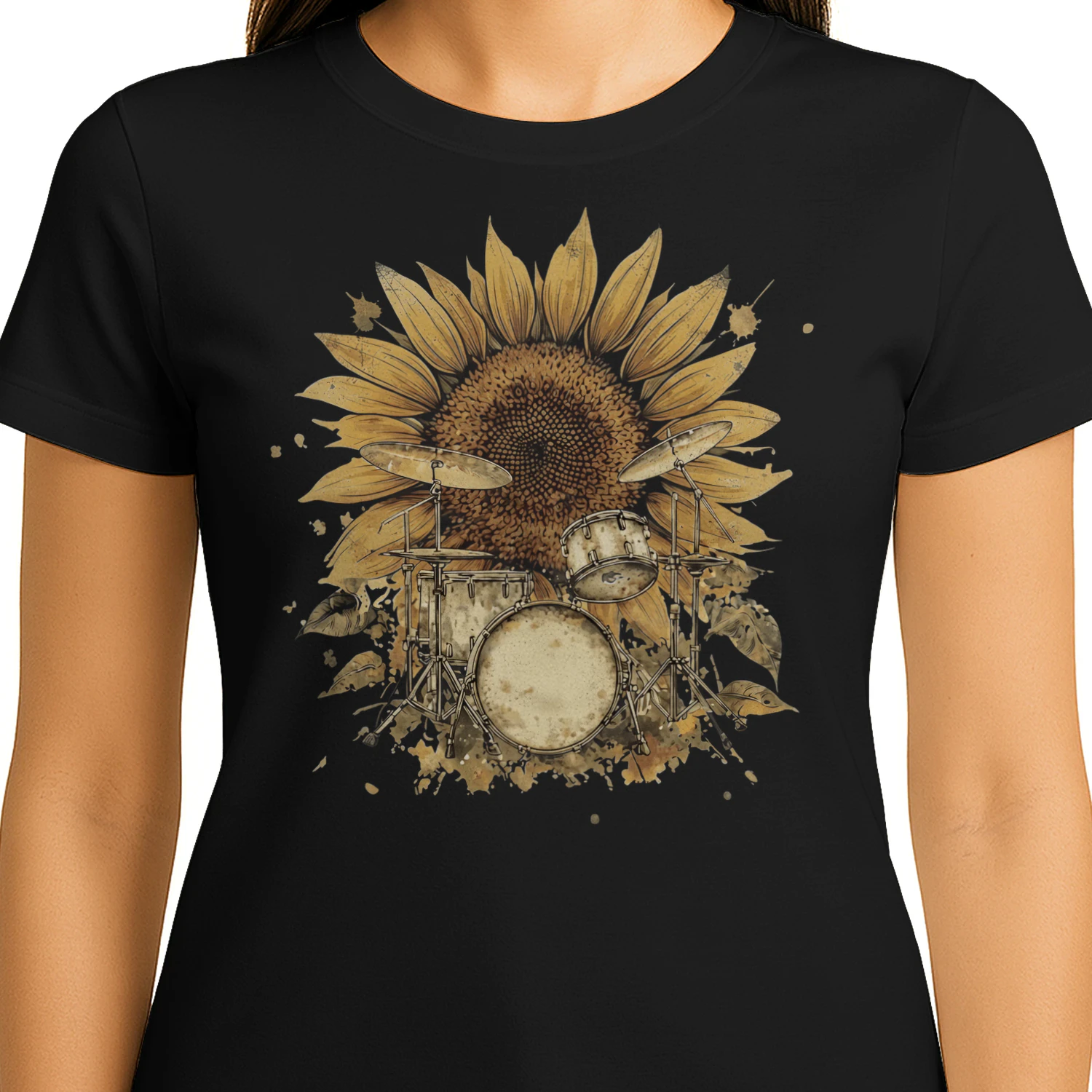 Drum Sunflower Vintage