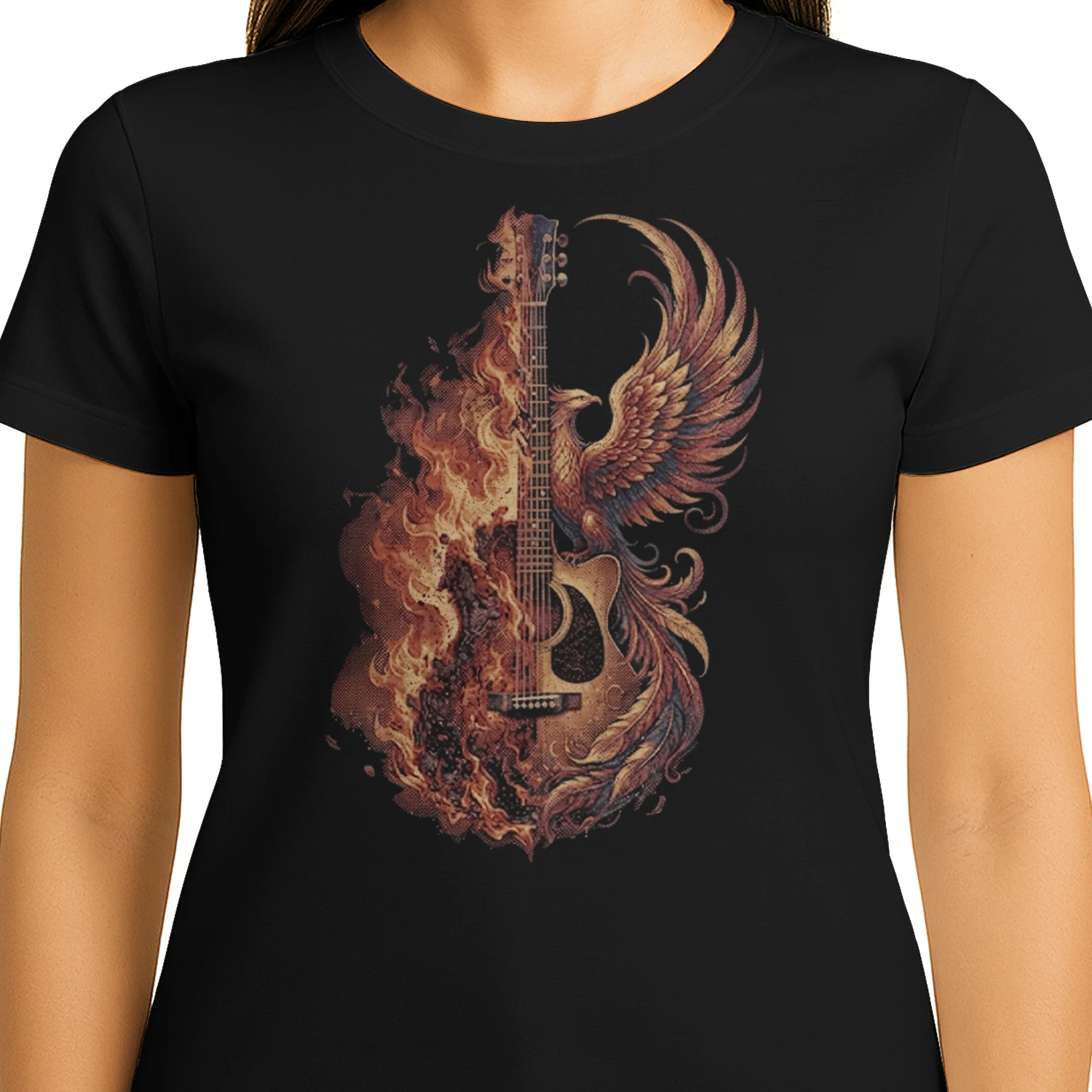 Guitar Phoenix Fire Acoustic Guitar