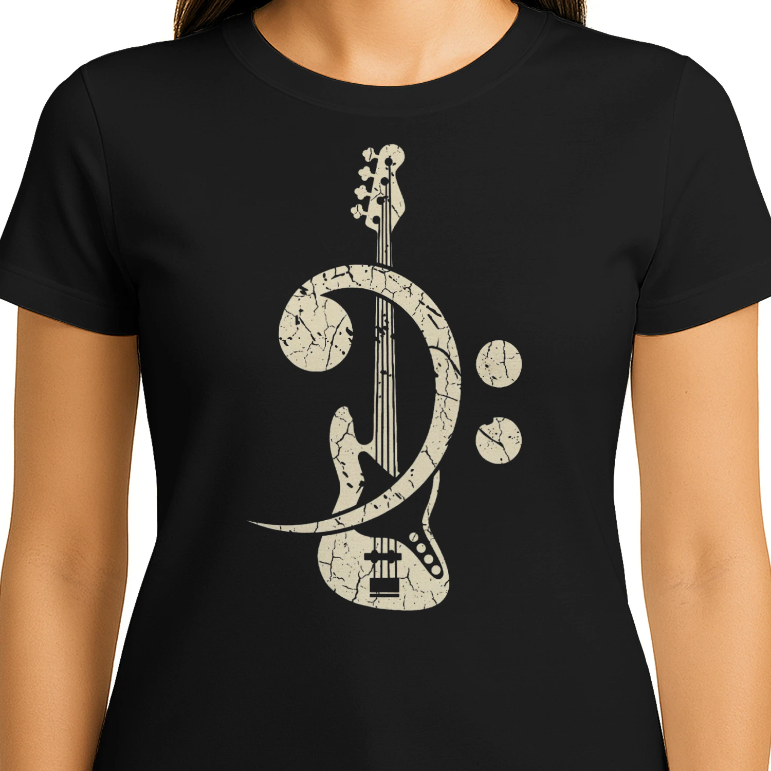 Bass Vintage Bass Clef Guitar