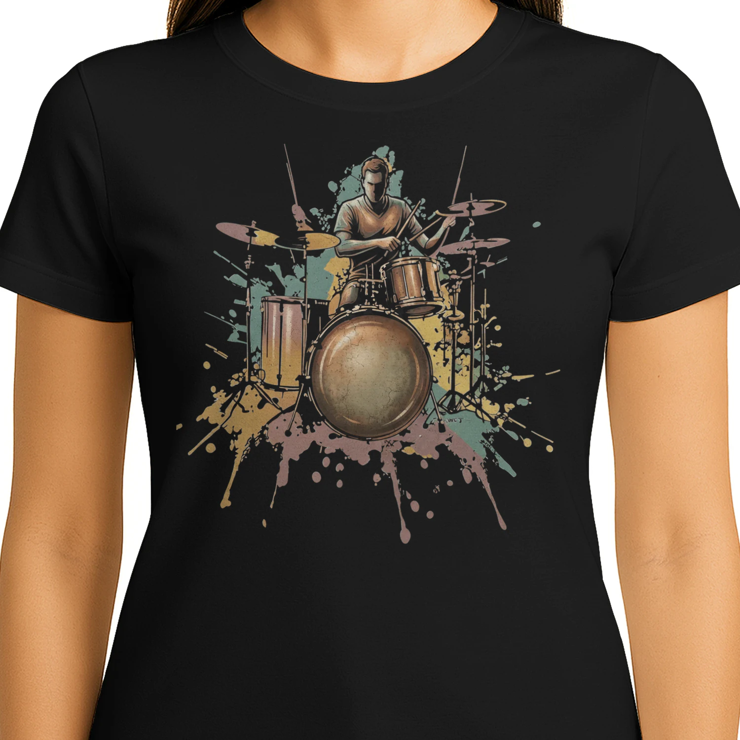 Drummer Splatter Art