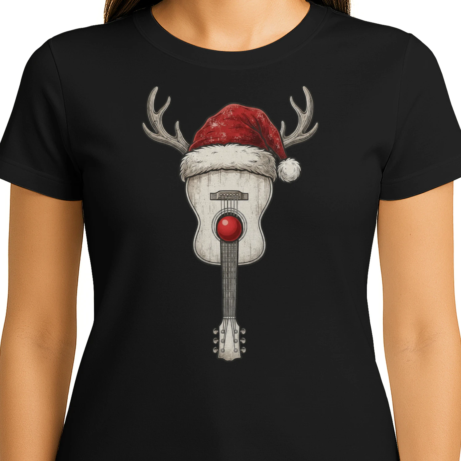 Christmas Guitar Rudolph Reindeer