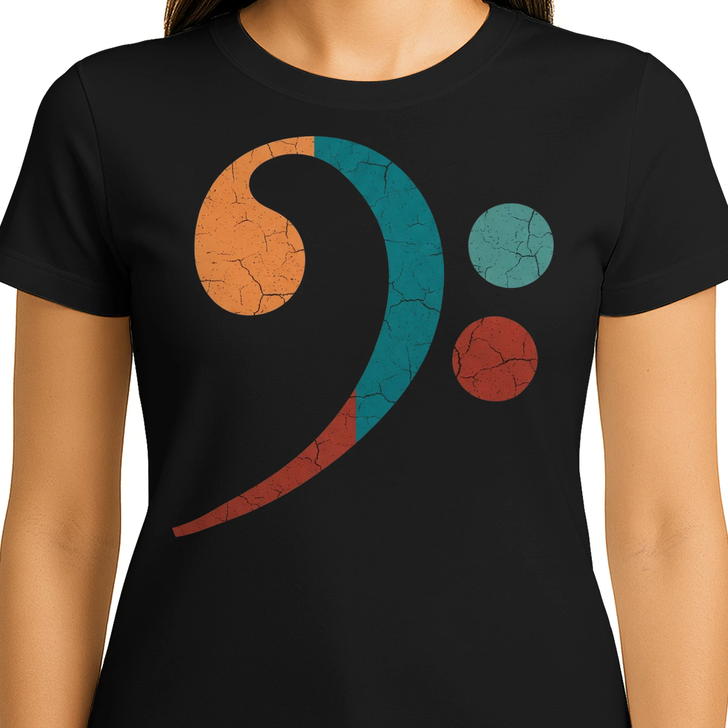 Bass Clef Vintage Art
