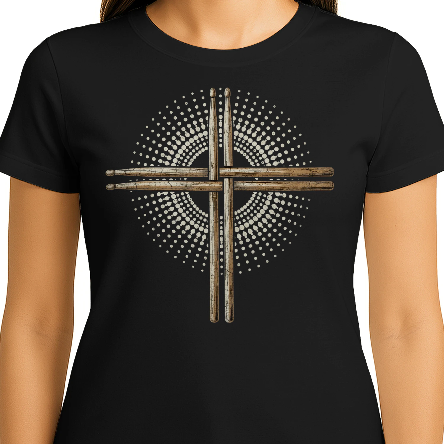 Drum Cross Halftone Sticks