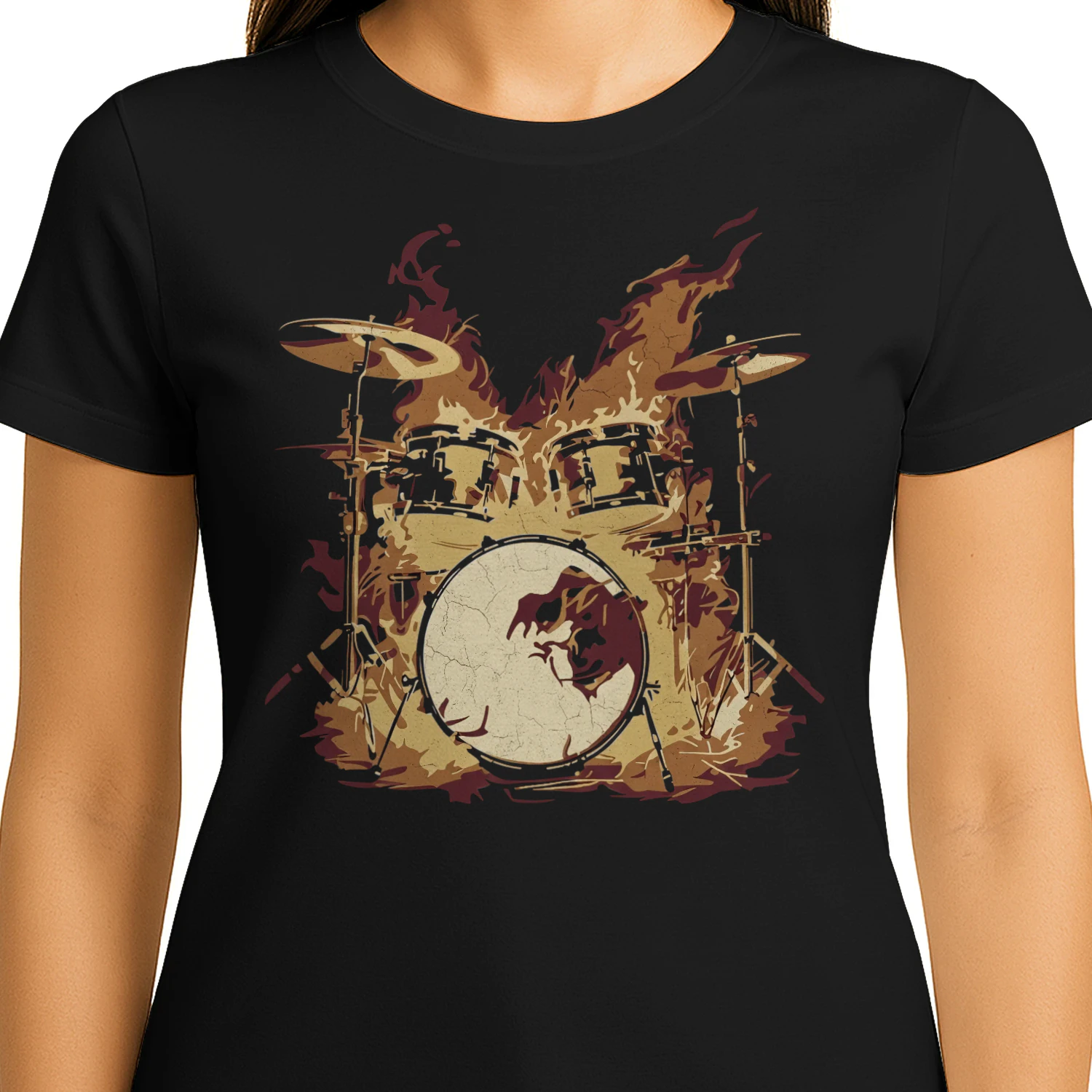 Drum Set Fire Phoenix