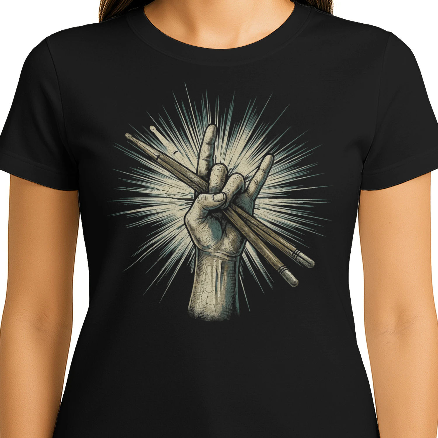 Drum Metal Hand Starburst