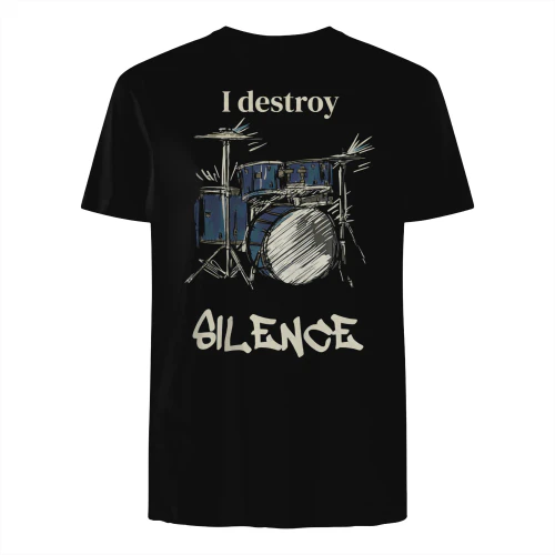 Drum kit destroys the silence