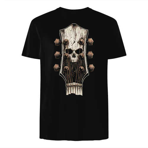 Halloween Guitar Heavy Metal Guitarist Skull Graphic
