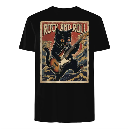 Bass Cat Rock And Roll