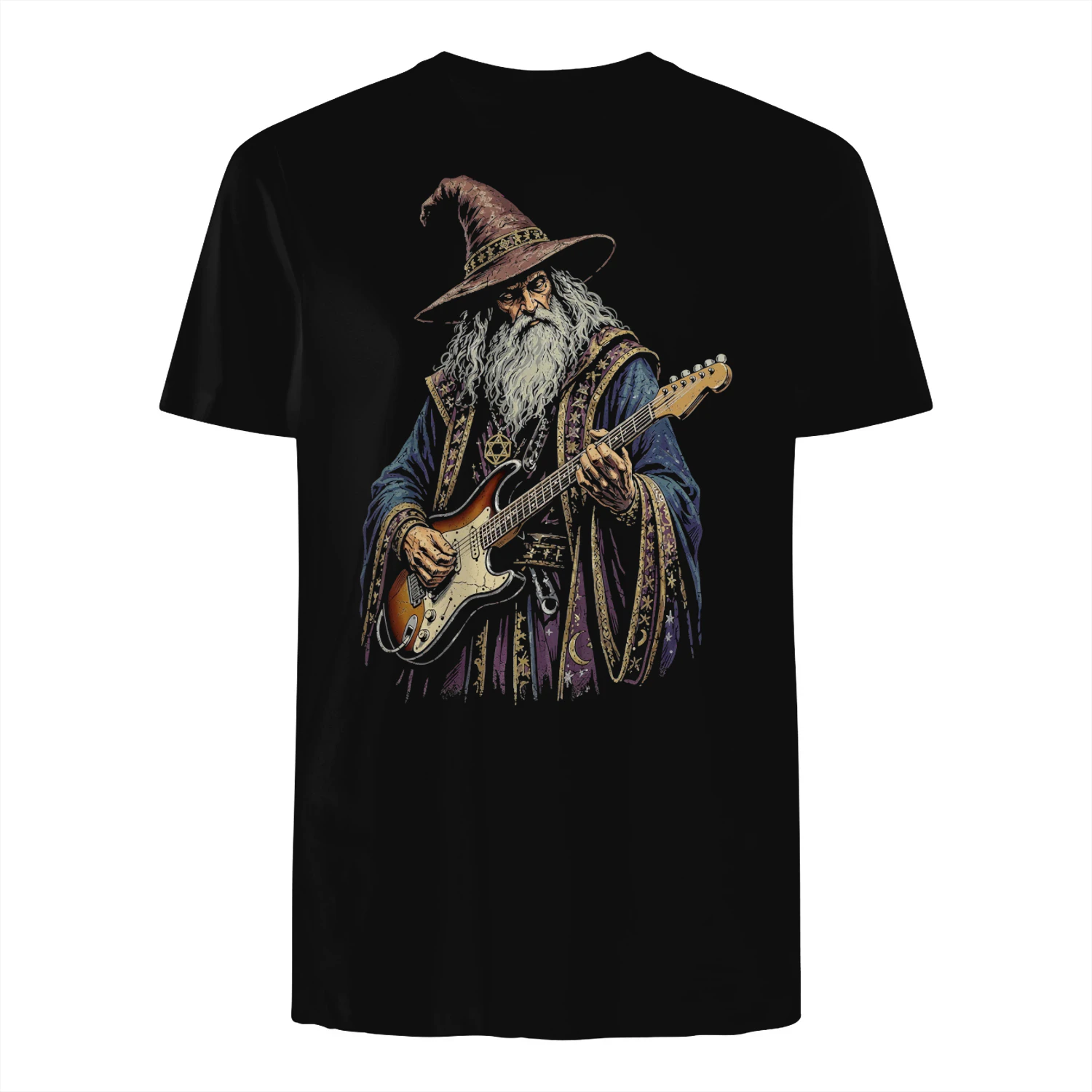 Halloween Guitar Magic Wizard Art