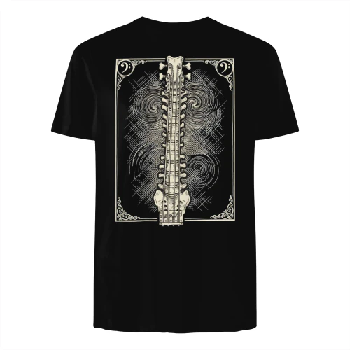 Halloween Bass Spine Bass Guitar Graphic Tee