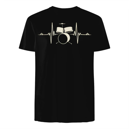 Drum Heartbeat Line Design