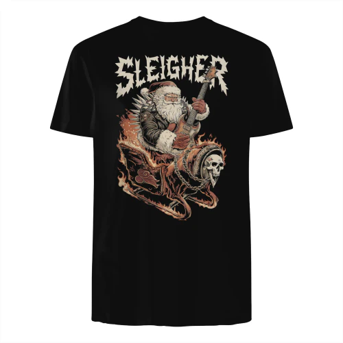 Christmas Guitar Sleigher Flames