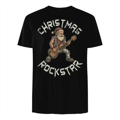 Christmas Guitar Rockstar Santa