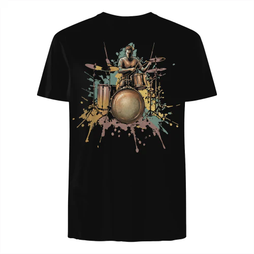 Drummer Splatter Art