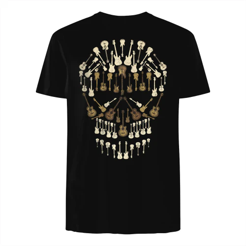 Halloween Bass Classic Bassist Skull Graphic