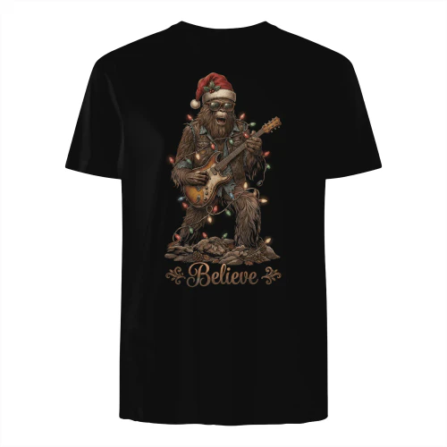 Christmas Guitar Bigfoot Believe