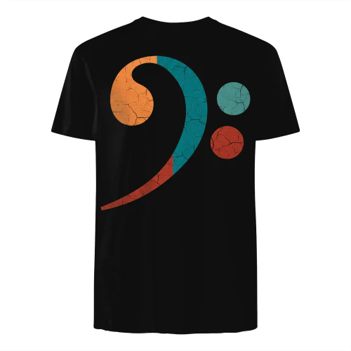Bass Clef Vintage Art