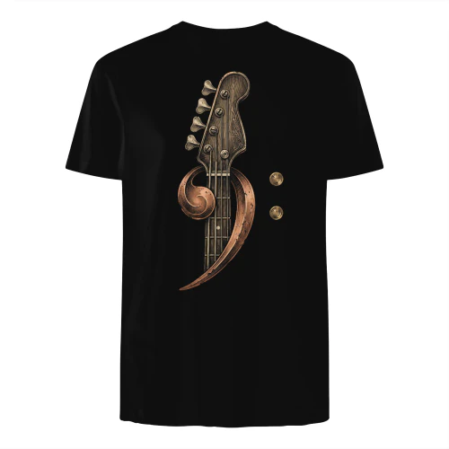 Bass Ornate Bass Clef Woodcut