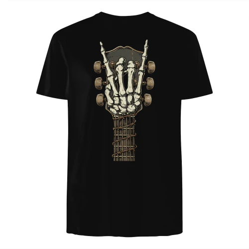Halloween Guitar Skeleton Devil Horns