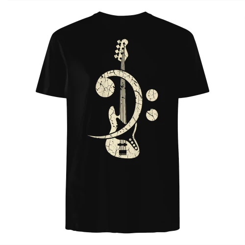 Bass Vintage Bass Clef Guitar