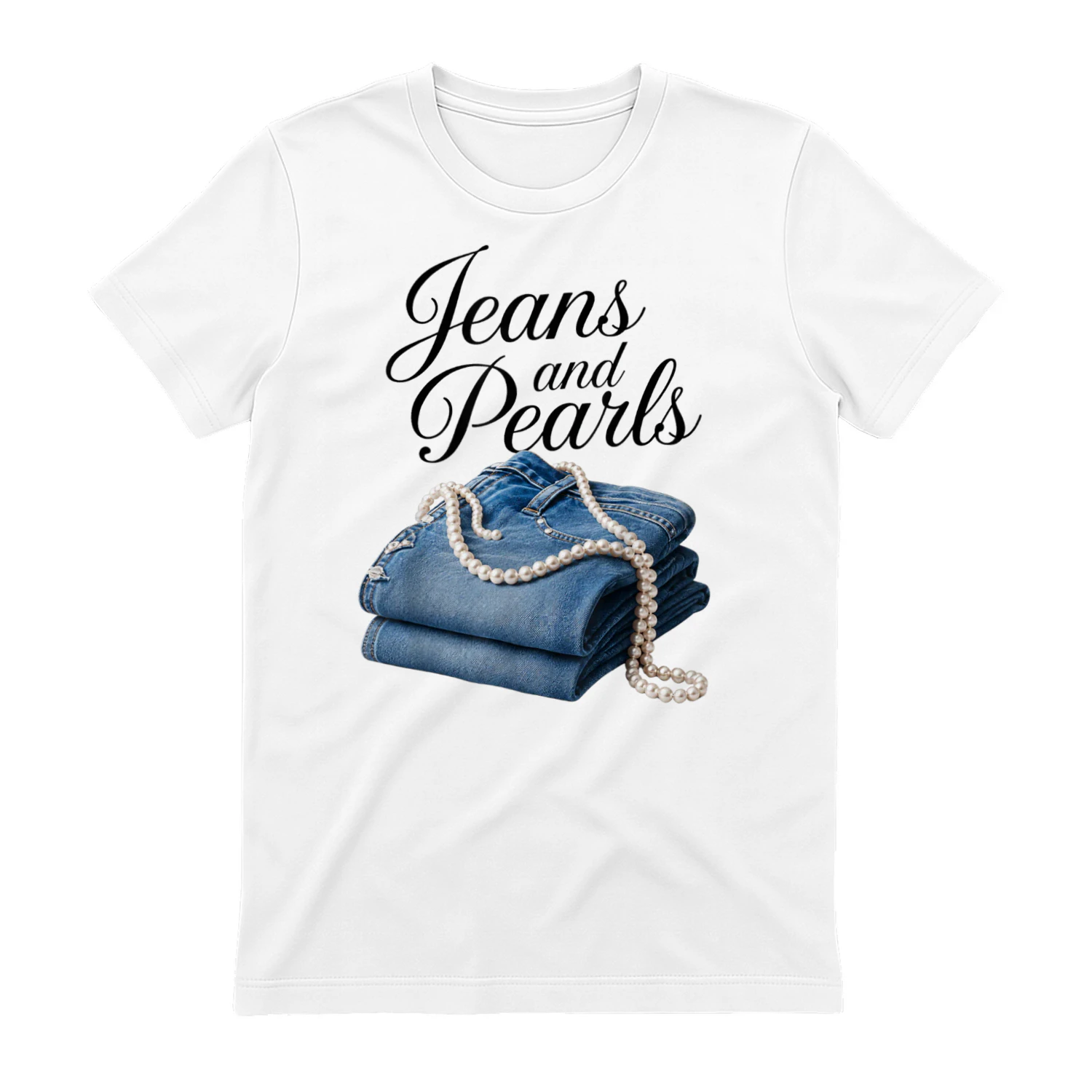 Jeans and Pearls Western Cowgirl 
