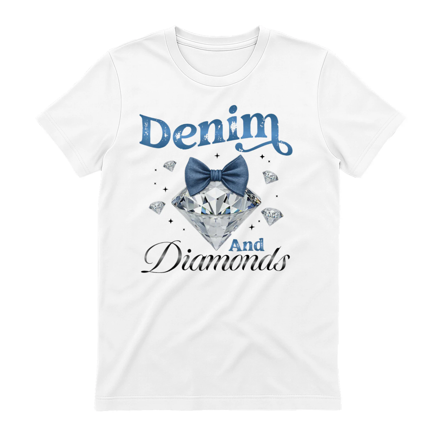 Denim and Diamonds Bow Western Cowgirl 