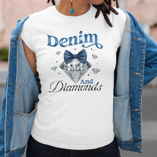 Denim and Diamonds Bow Western Cowgirl 