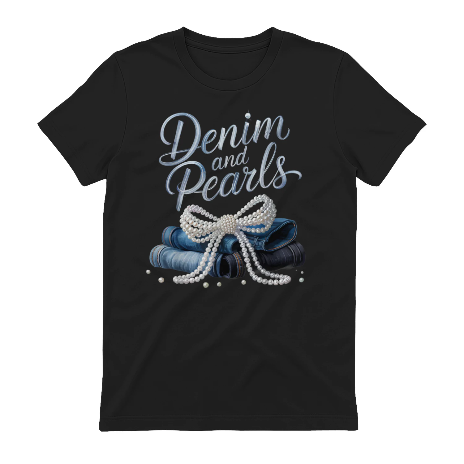Denim and Pearls Western Cowgirl 