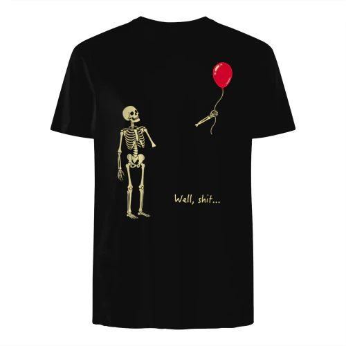 Well Shit Skeleton Balloon Halloween 