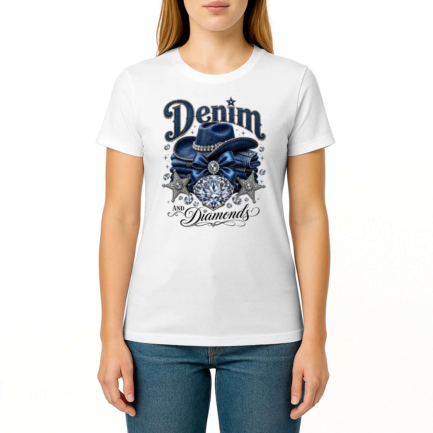 Denim and Diamonds Western Cowgirl 