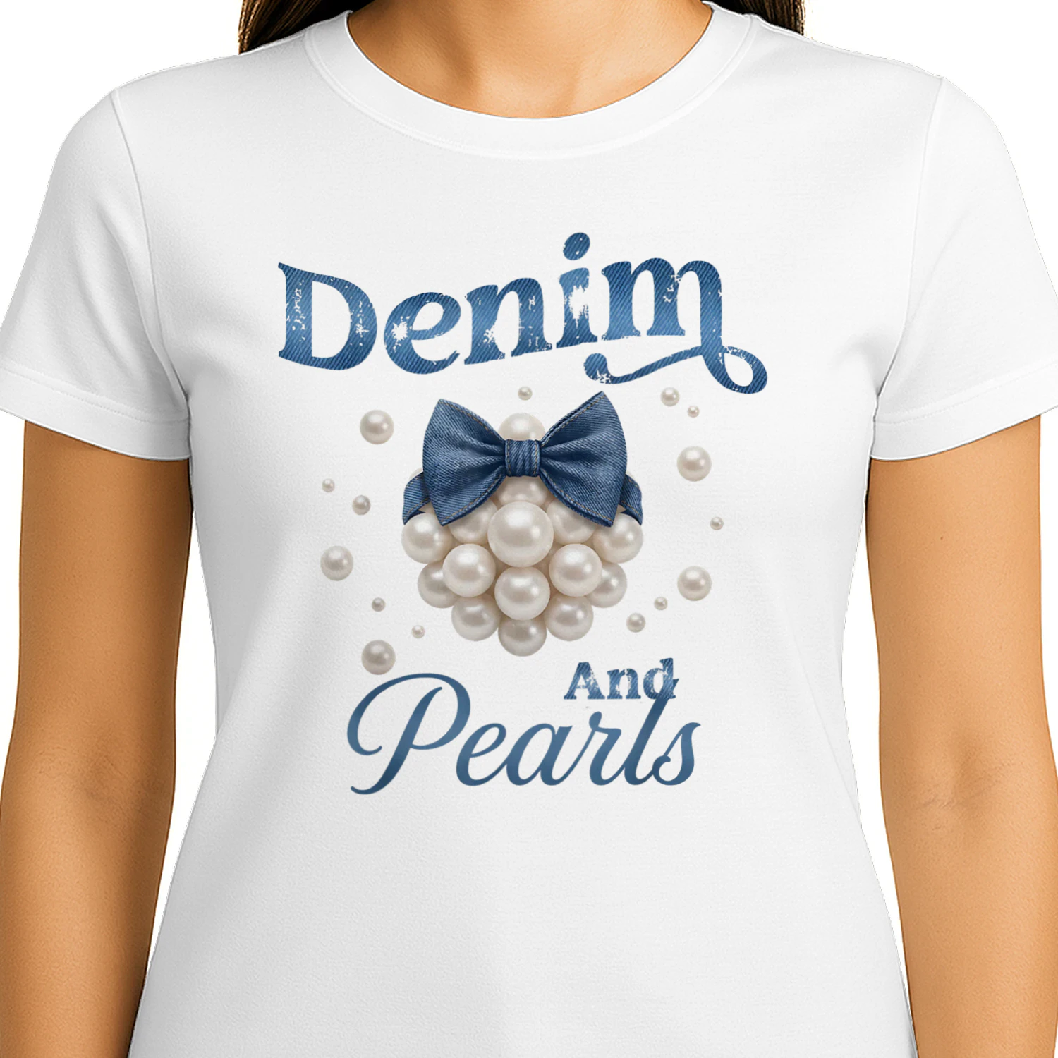 Denim and Pearls Western Cowgirl 