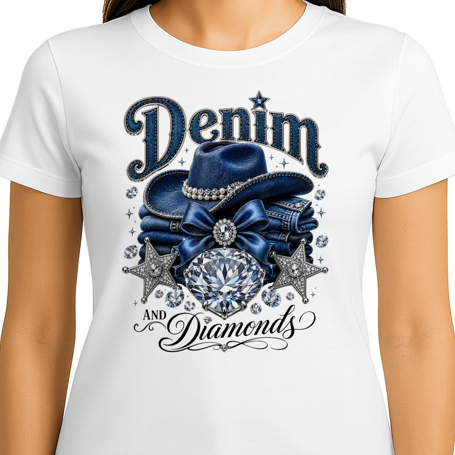 Denim and Diamonds Western Cowgirl 
