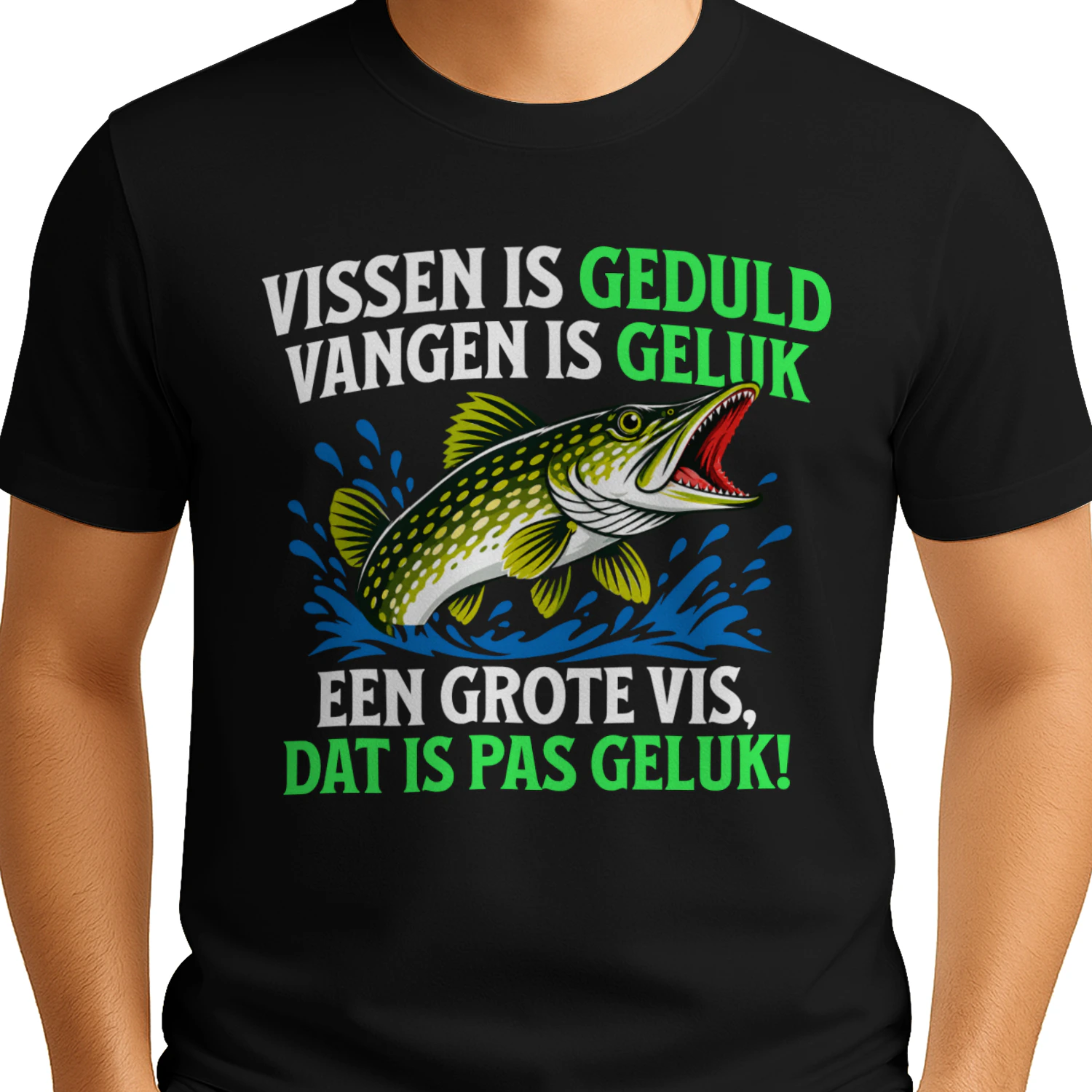 EEN GROTE VIS, DAT IS PAS GELUK!