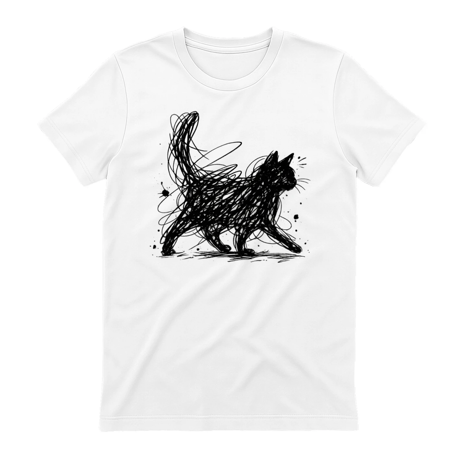 Minimalist Cat T-shirt