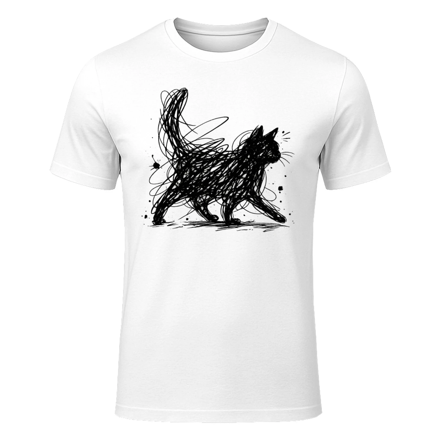 Minimalist Cat T-shirt