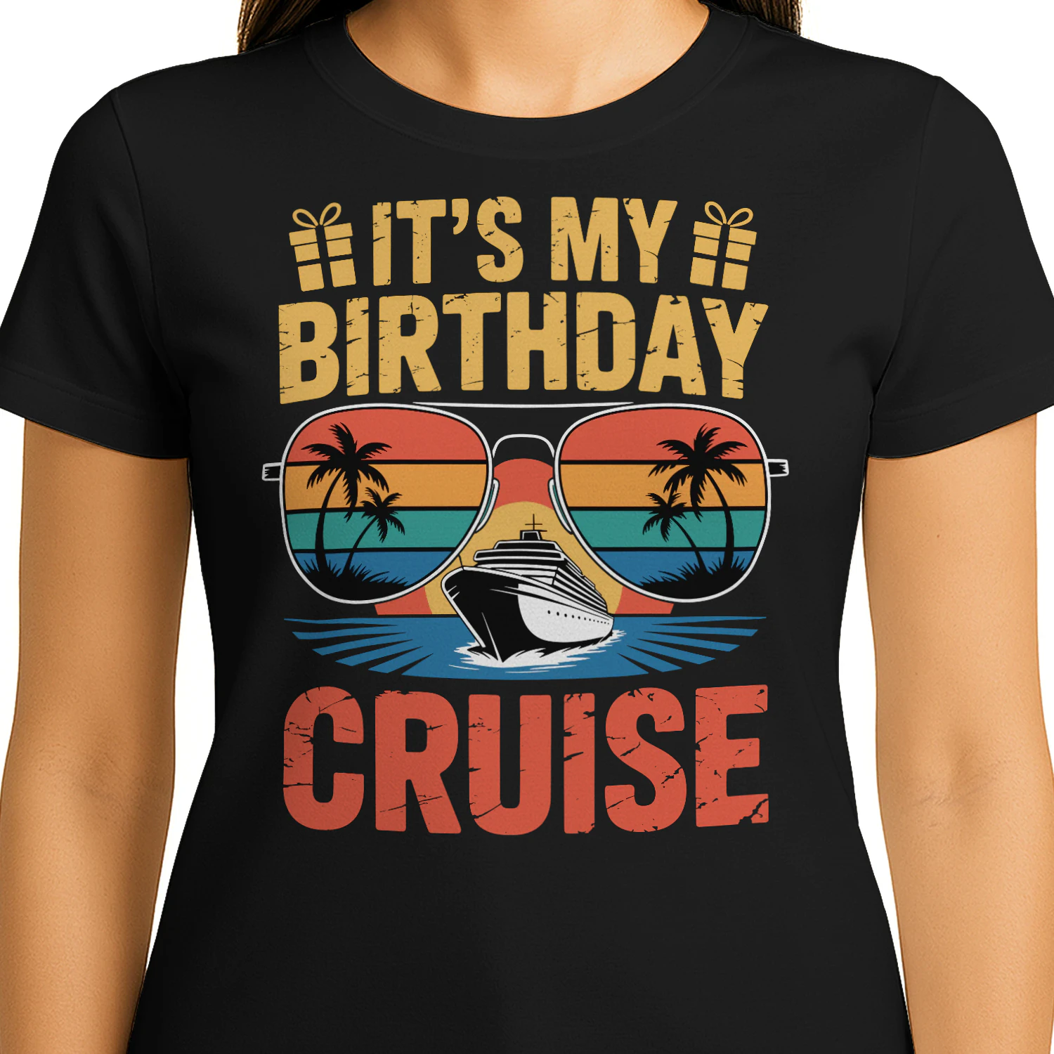 It's My Birthday Cruise Shirt | Sunset Sunglasses Vacation Apparel